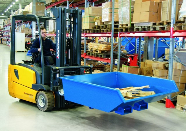 550L-1500KG Lavtbyggende tippcontainer 