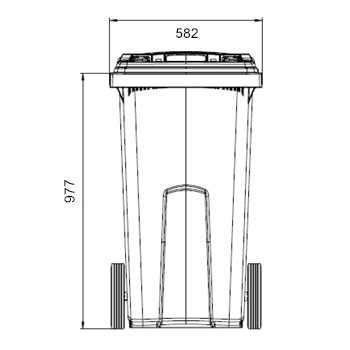 240 liter PL avfallsbeholder