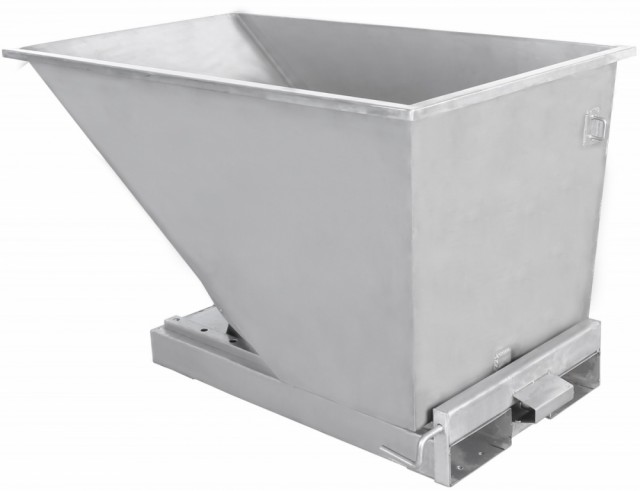 Tippcontainer 600L-Rostfri 316