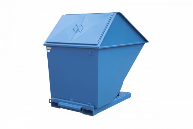 2200L Tippcontainer med høyt lokk 