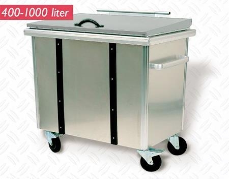 400L Avfallsbeholder Aluminium