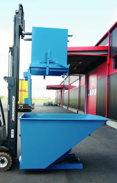 1000L-800KG Bunntømende container