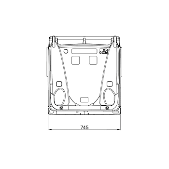 370 liter avfallsbeholder