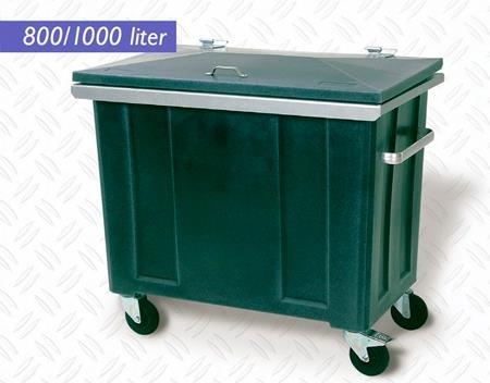 1000L Forsterket avfallsbeholder