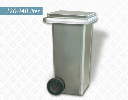 120L Avfallsbeholder Aluminium