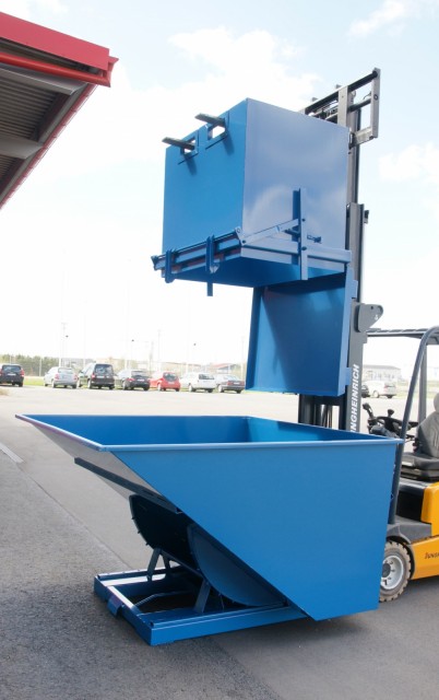 1000L-800KG Bunntømende container