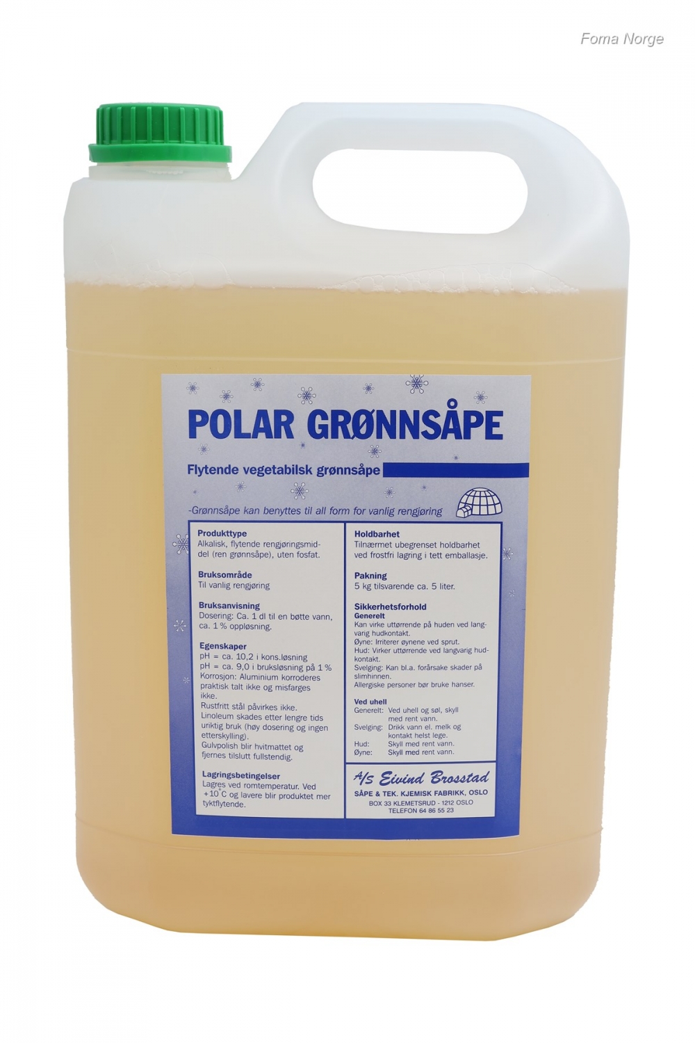 Grønnsåpe 5 Liter