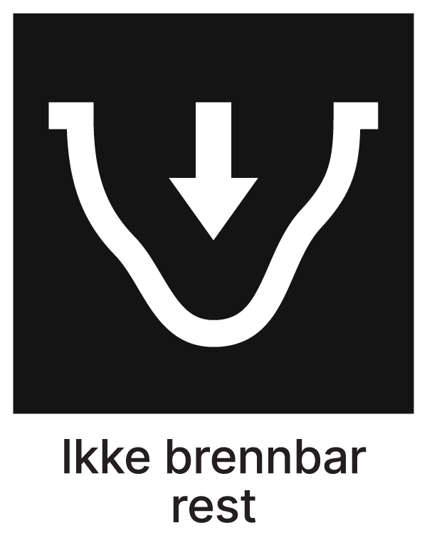 Sorteringsmerke Ikke brennbar rest - ECO-NOR AS
