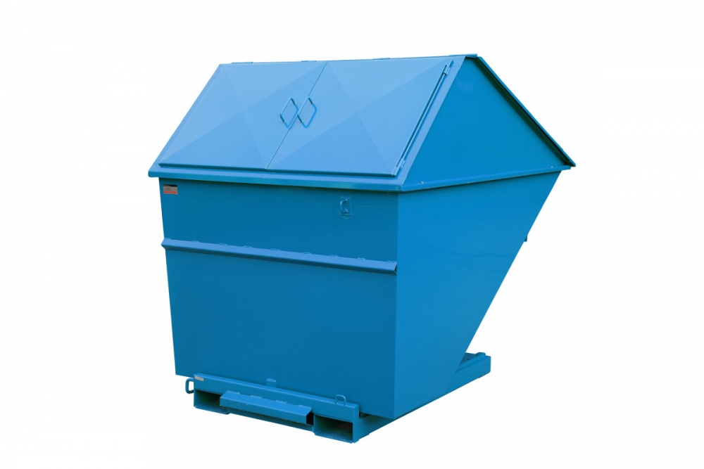 2700L Tippcontainer med høyt lokk 