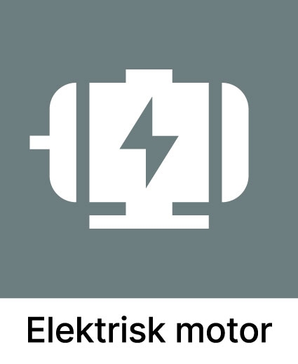 Sorteringsmerke Elektrisk motor - ECO-NOR AS