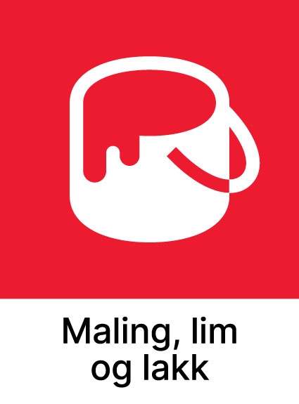 Sorteringsmerke Maling, lim og lakk - ECO-NOR AS