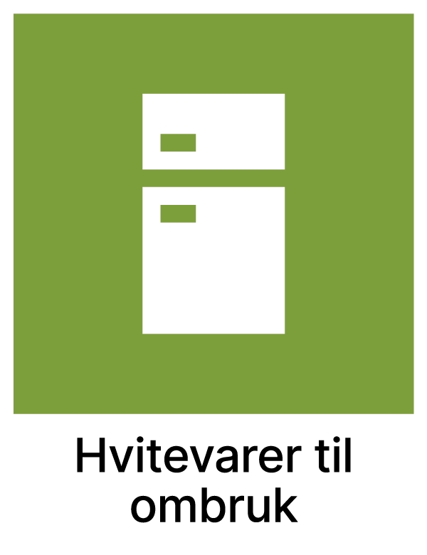Sorteringsmerke Hvitevarer til ombruk - ECO-NOR AS