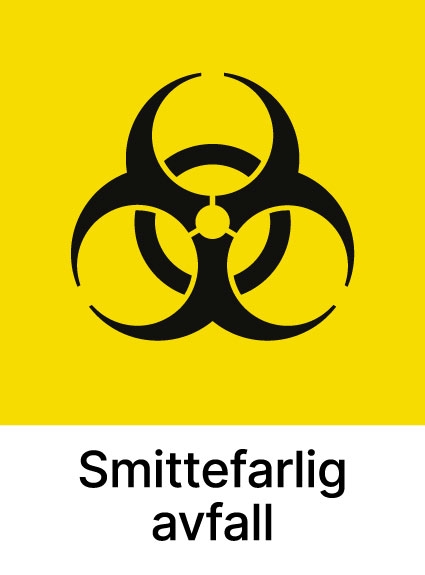 Sorteringsmerke Smittefarlig - ECO-NOR AS
