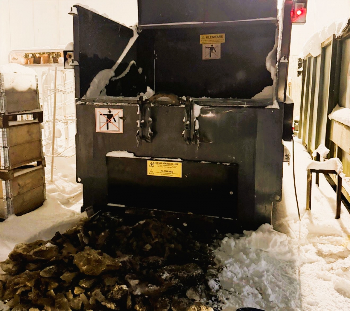 Is fjernet fra fryst komprimator